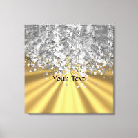 Gold and faux glitter personalized