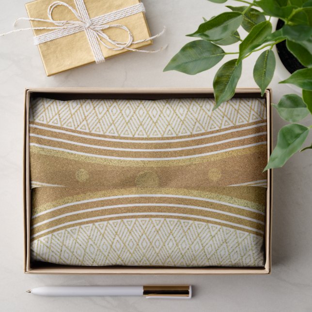Gold and Glitter Mandala Tissue Paper (Gift)
