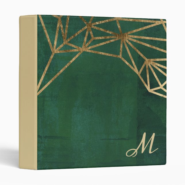 Gold and Green Jungle Web Binder (Front/Spine)