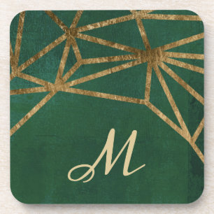 Gold and Green Jungle Web Coaster
