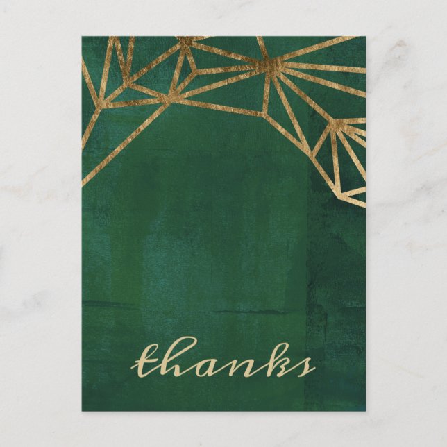 Gold and Green Jungle Web Postcard (Front)