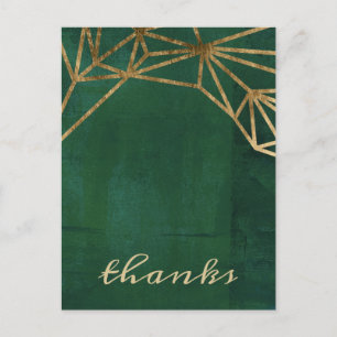 Gold and Green Jungle Web Postcard
