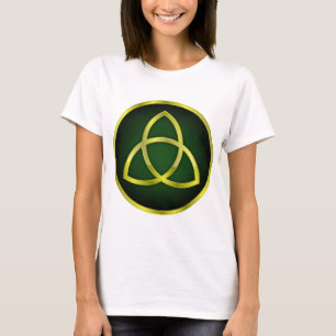 gold and green triquetra T-Shirt