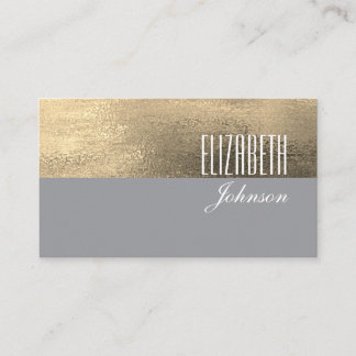 Gold and Grey Professional Business Card