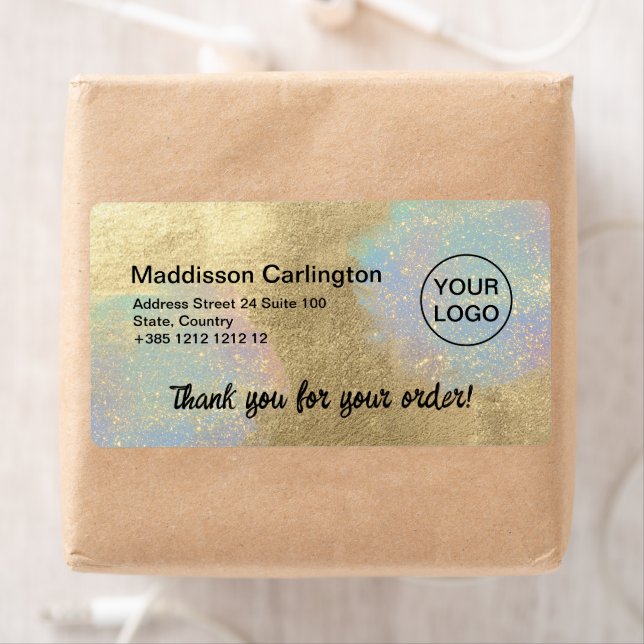 Gold And Iridescent Glitter Texture Shipping  (Insitu)