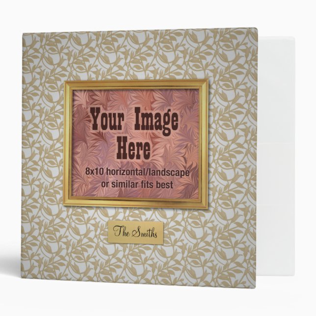 Gold and Ivory Formal Album [2 inch binder] Binder (Front/Inside)