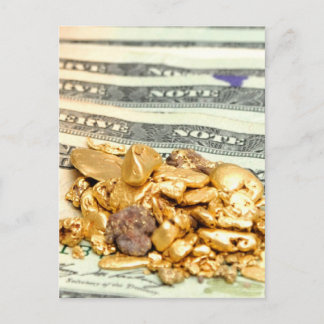 Gold And Money Postcard