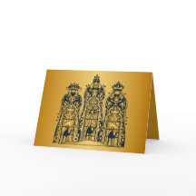 Gold and Navy Three Wise Men