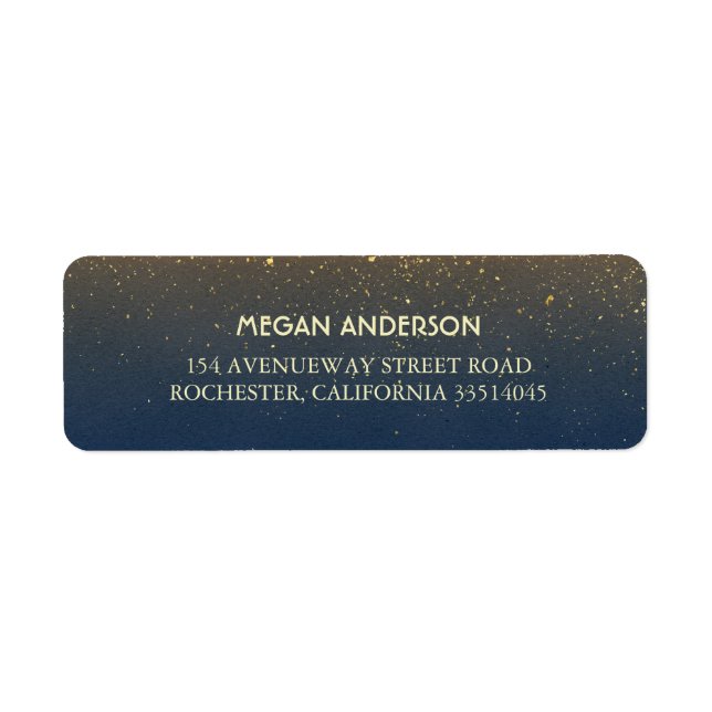 Gold and Navy Vintage Wedding (Front)