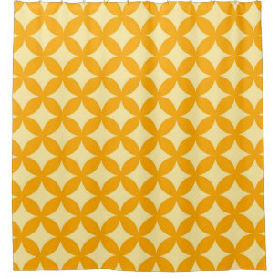 Gold and Pale Yellow Geocircles Pattern Design