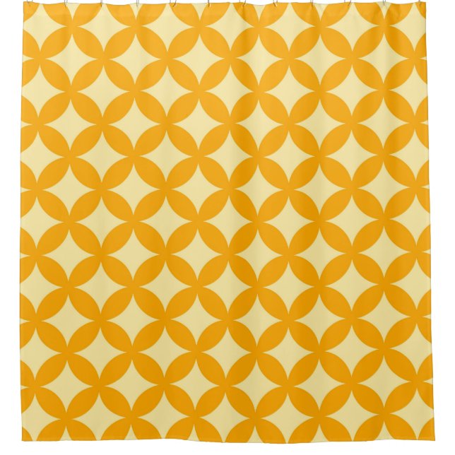 Gold and Pale Yellow Geocircles Pattern Design (Front)