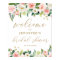 Gold and Pink Floral Bridal Shower Welcome Poster