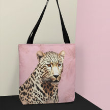 Gold and Pink Wild Leopard