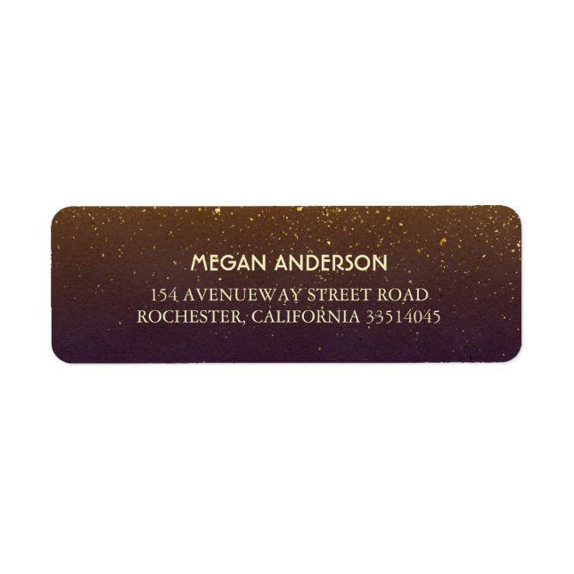 Gold and Plum Vintage Wedding (Front)