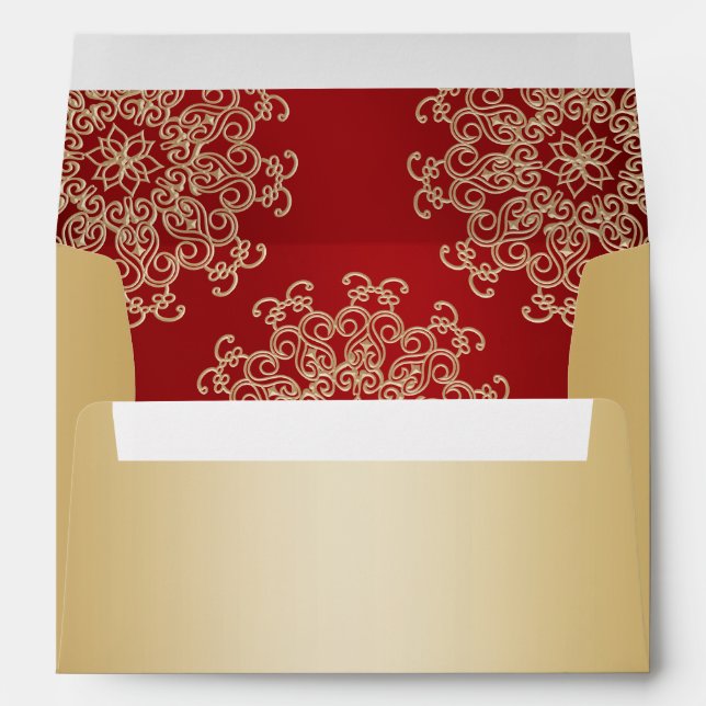 Gold and Red Indian Style Envelopes (Back (Bottom))