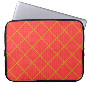 Gold and Red Laptop Sleeve