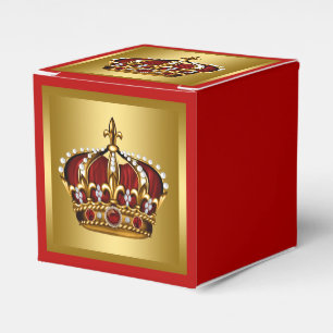 Gold and Red Prince Favor Box