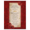 Gold and Red Quinceanera DIY Scroll Invitations
