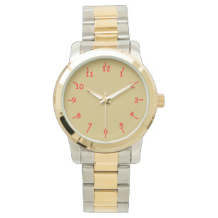 Gold and Red Watch