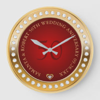 Gold and Red White Diamonds Monogram