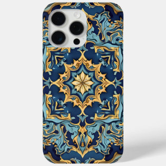Gold and ruby ​​engraving iPhone 15 pro max case