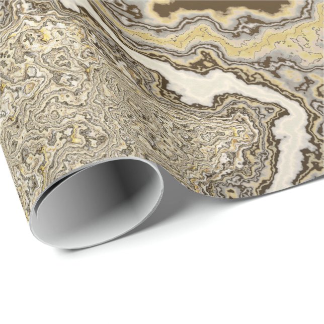 Gold and Sandstone Egg Wrapping Paper (Roll Corner)