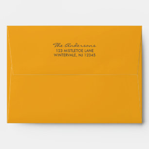 Gold and Sapphire Blue Envelopes with Address