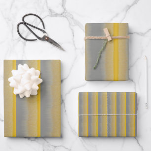 Gold and Silver Assembly  Wrapping Paper Sheet