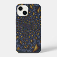 Gold and Silver Blue Molten Metal