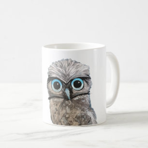 Gold and Silver Burrowing Owl Decor Coffee Mug