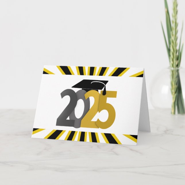 Gold and Silver Class of 2025 Card (Front)