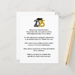 Gold and Silver Class of 2025 Grad Announcement