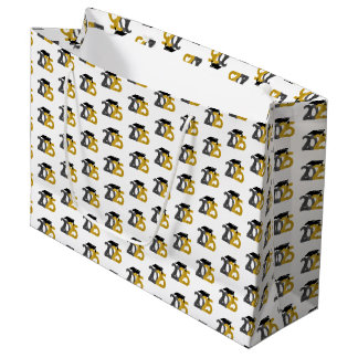 Gold and Silver Class of 2025 Graduation Large Gift Bag