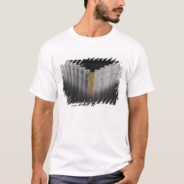Gold and silver dominoes T-Shirt (Front)