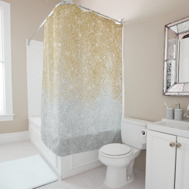Gold and Silver Glitter Ombre Luxury Design  (In Situ)