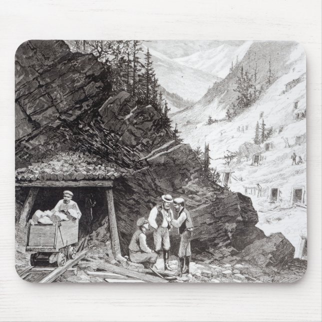 Gold and Silver Mining Mouse Pad (Front)