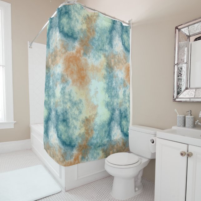 Gold and Teal Bath  (In Situ)