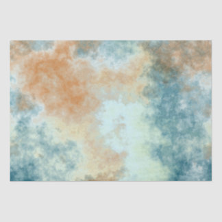 Gold and Teal Bath  Tissue Paper