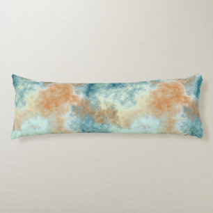 Gold and Teal  Body Pillow
