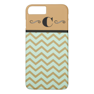 Gold and Teal Monogram phone Case
