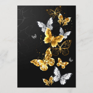 Gold and white butterflies program