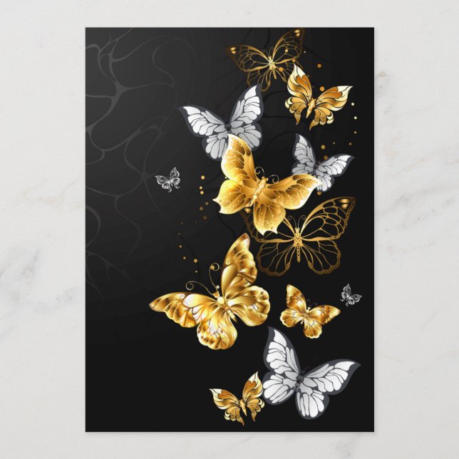 Gold and white butterflies program (Front)