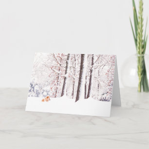 Gold and White Christmas Holiday Card