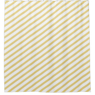 Gold and White Diagonal Stripe Modern