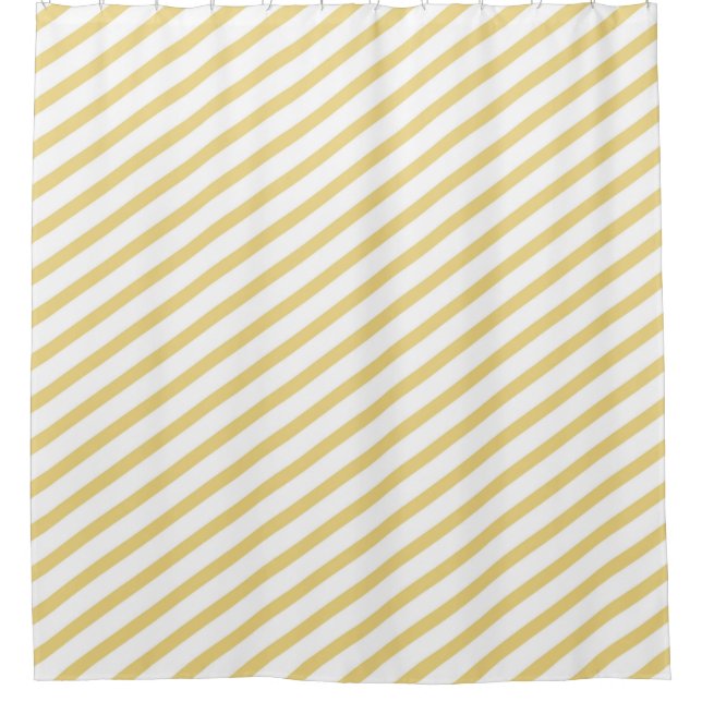 Gold and White Diagonal Stripe Modern (Front)
