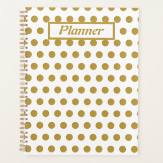 Gold and white Polka dots