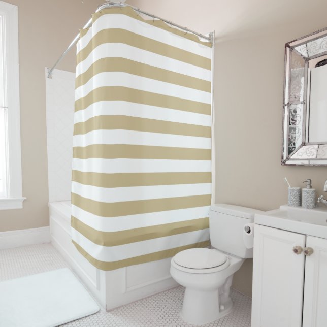 Gold and White Stripes | Editable Colours (In Situ)