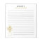 Gold And White Wildflower Lined From The Desk Of