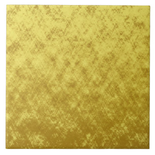 Gold and yellow foil plated abstract design tile