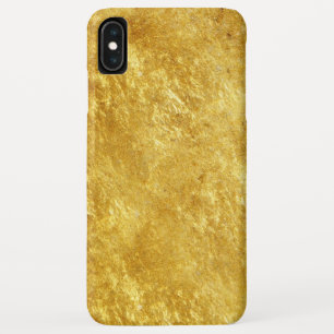 Gold and yellow plated marble pattern iPhone XS max case